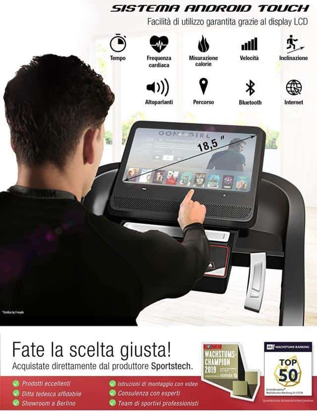Sportstech F50 sistema android
